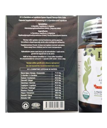 A1 L-Carnitine Lepidium Losing weight tablets - Buy Online on GoSupps.com