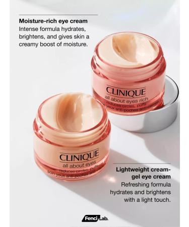 CLINIQUE Skin care cream around the eyes All About Eyes Rich 15ml - Buy Online on GoSupps.com