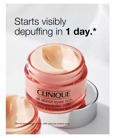 CLINIQUE Skin care cream around the eyes All About Eyes Rich 30ml - Buy Online on GoSupps.com