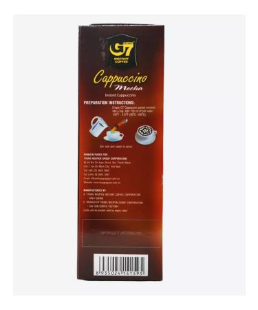 TRUNG NGUYEN Vietnamese soluble coffee G7 CAPPUCCINO MOCHA - Buy Online on GoSupps.com