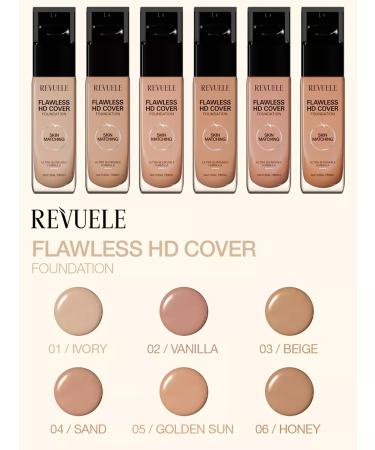 Revuele Tonal cream natural finish- ivory 30ml - Buy Online on GoSupps.com