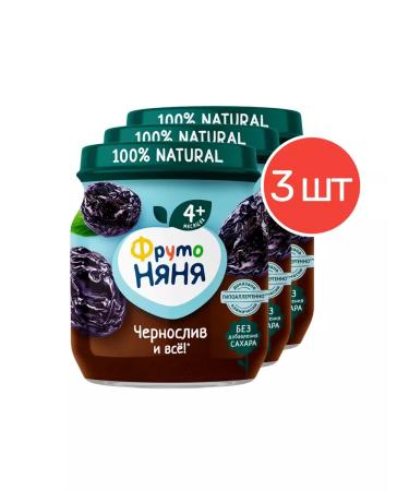 Frutonyanya Puree made of prunes 100 g from 4 months 3 pcs