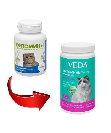 VEDA Phytomins of the fort for cats of cats 200 - Buy Online on GoSupps.com