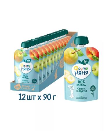 Frutonyanya Puree salad of fruit 90 g 12 pcs