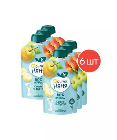 Frutonyanya Puree salad of fruit 90 g 6 pcs