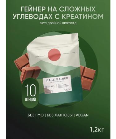 ELEMENTICA ORGANIC Gainer for gaining mass with creatin 1 200 g chocolate