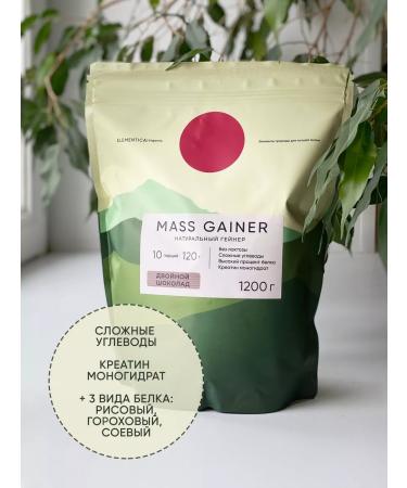 ELEMENTICA ORGANIC Gainer for gaining mass with creatin 1 200 g chocolate - Buy Online on GoSupps.com