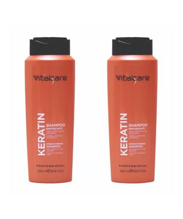Vitalcare Hair shampoo with keratin oil 500 ml 2 pcs