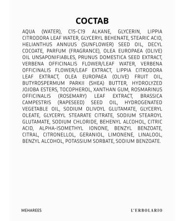 L'Erbolario Cream for body and hands moisturizing the restorative Verbena - Buy Online on GoSupps.com