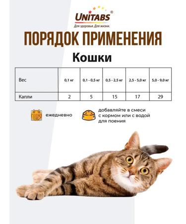 UNITABS Vitamins for cats Total 20 ml - Buy Online on GoSupps.com