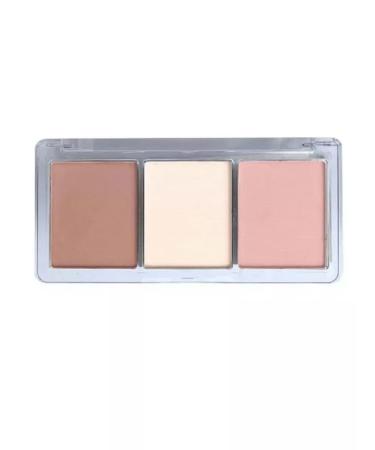 Alvin D'Or Facial palette 3B1 (contouring+highlighter+blush) tone 01 - Buy Online on GoSupps.com
