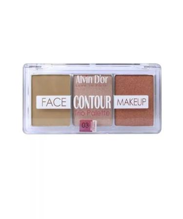 Alvin D'Or Facial palette 3B1 (contouring+highlighter+blush) tone 03