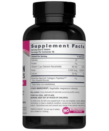 COLLAGEN Super + Vitamin C Biotin 270 tablets - Buy Online on GoSupps.com