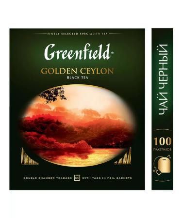 Greenfield Black tea Golden Ceylon 100 packages