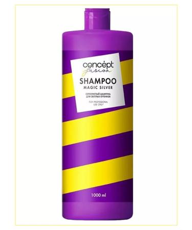 CONCEPT MOSCOW Hair shampoo tinted silver 1000ml - Buy Online on GoSupps.com