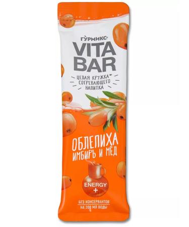 Gurmix Drink Vitamin Tea Vita Bar ginger and sea buckthorn - Buy Online on GoSupps.com