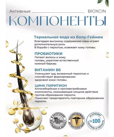 Bioxcin Professional shampoo from dandruff and seborrhea bioxin - Buy Online on GoSupps.com