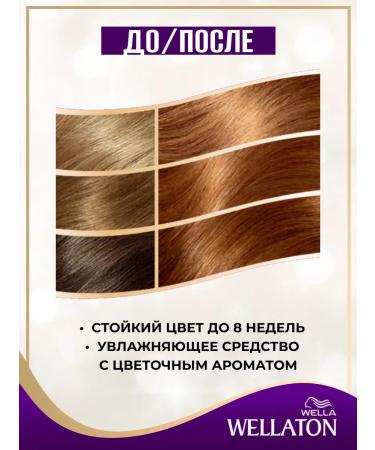 WellaTON Sustainable hair dye 8 74 chocolate with caramel - Buy Online on GoSupps.com