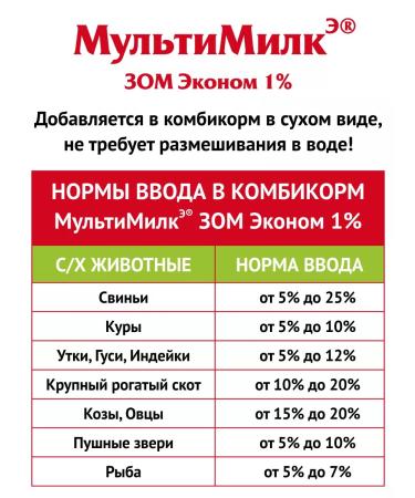 Multimilk Zome for young animals with x animals and birds 1 kg - Buy Online on GoSupps.com