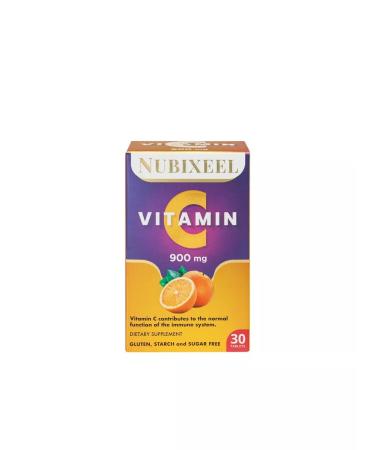 NUBIXEEL Vitamin C vitamin complex Nubixil 900 mg 30 tablets - Buy Online on GoSupps.com