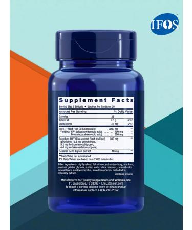 Life extension Super Omega-3 60 capsules - Buy Online on GoSupps.com