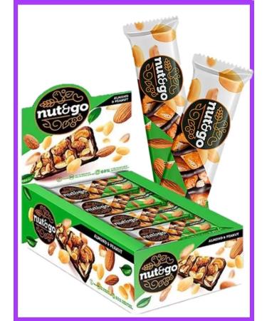 KDV Bangs Nut and GO 1 block*18pcs with almonds and peanuts
