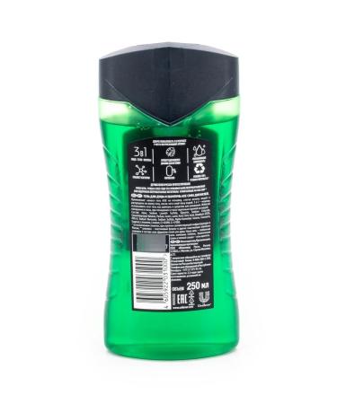 Axe Gel-shampoo for shower AKS Power of the jungle 3 in 1 250ml - Buy Online on GoSupps.com
