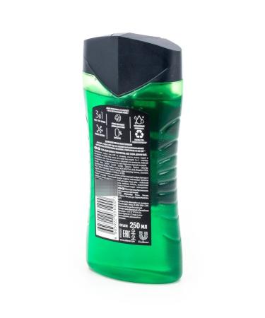 Axe Gel-shampoo for shower AKS Power of the jungle 3 in 1 250ml - Buy Online on GoSupps.com
