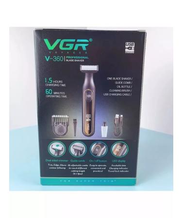 VGR Trimmer for the body beard and mustache - Buy Online on GoSupps.com