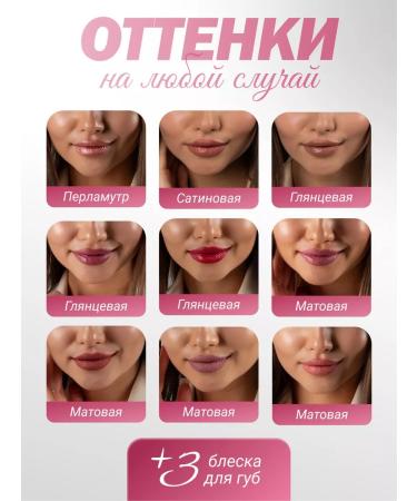 PENELOPE Lipstick lip set 12pcs with shine - Buy Online on GoSupps.com