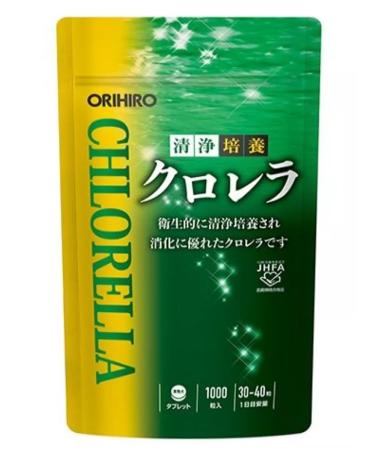Orihiro Chlorella in tablets of 1000 pieces (200 mg) Japan