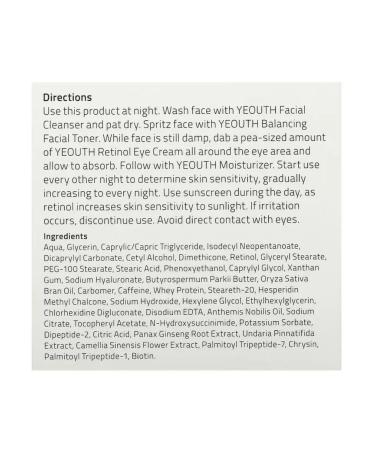 Yeouth Cream for the area around the eyes with retinol Retinol Eya Krem - Buy Online on GoSupps.com