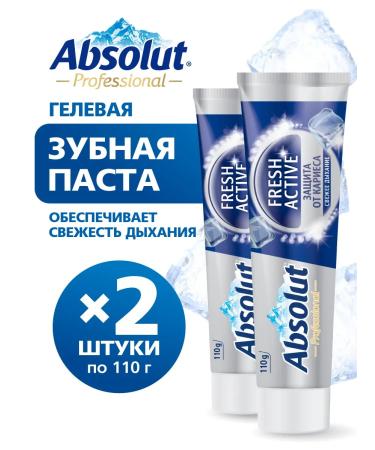 Absolut Toothpaste protection against caries 2x110g