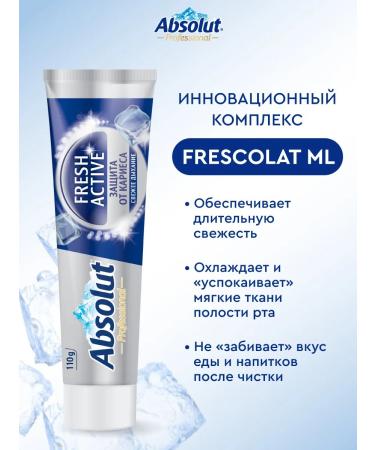 Absolut Toothpaste protection against caries 2x110g - Buy Online on GoSupps.com