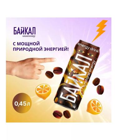 Baikal Natural Energi Coffee Lemon 12 pcs x 0.45 l - Buy Online on GoSupps.com