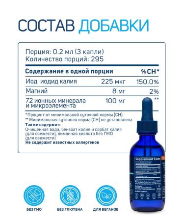 Trace Minerals Iodine for the thyroid gland 295 servings - Buy Online on GoSupps.com