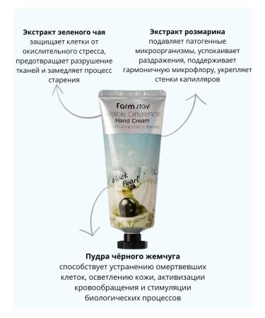 farmstay Hand cream with black pearls - Buy Online on GoSupps.com