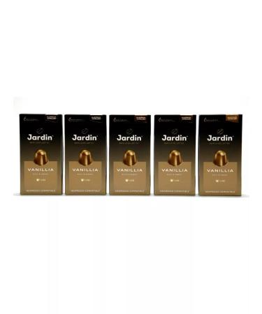 JARDIN Vanillia coffee in capsules 5 packs of 10 pcs