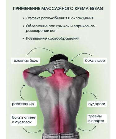 Massage cream anti -inflammatory 100 ml Ersag - Buy Online on GoSupps.com