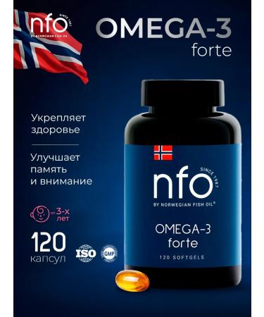 Norwegian Fish Oil Nfo omega-3 fort 120 capsules
