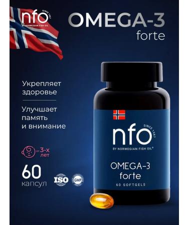 Norwegian Fish Oil NFO Omega-3 Fort 620 mg 60 capsules