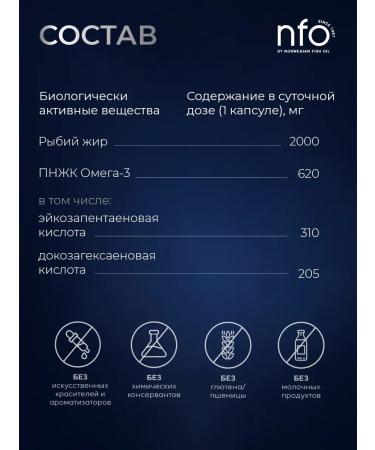 Norwegian Fish Oil NFO Omega-3 Fort 620 mg 360 capsules - Buy Online on GoSupps.com