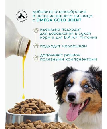 O2 Pets Salmon oil for dogs and cats Joint 250 ml. For joints - Buy Online on GoSupps.com