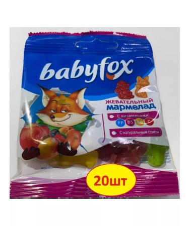 Chewing marmalade Babyfox 20pcs - Buy Online on GoSupps.com