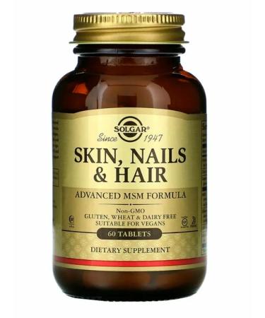 SOLGAR A complex of vitamins for hair skin and nails 60 pcs - Buy Online on GoSupps.com