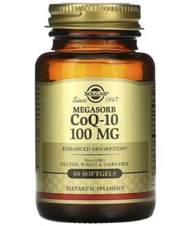 SOLGAR COQ-10 100MG 60 capsules "Coenzym Q-10" 100 mg - Buy Online on GoSupps.com