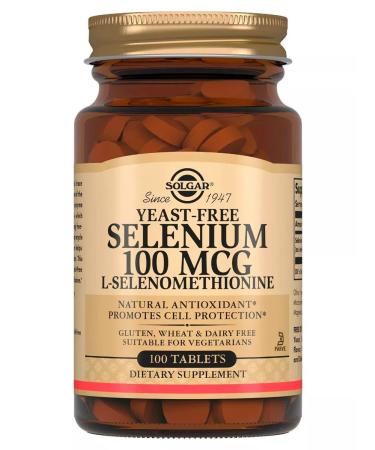 SOLGAR Selenium 100 g Selenium 100 McG 100 tablets - Buy Online on GoSupps.com