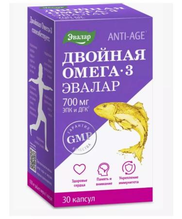 Evalar Double omega-3 700 mg 30 pcs. Capsules