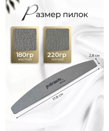 Prokrasotu Fools for nails for manicure 180 220 - Buy Online on GoSupps.com