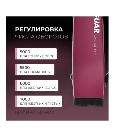 Jaguar CM 2000 Berry 10W car for hair cutting (85608) - Buy Online on GoSupps.com